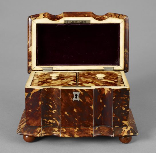 Tortoise-Shell Tea Caddy